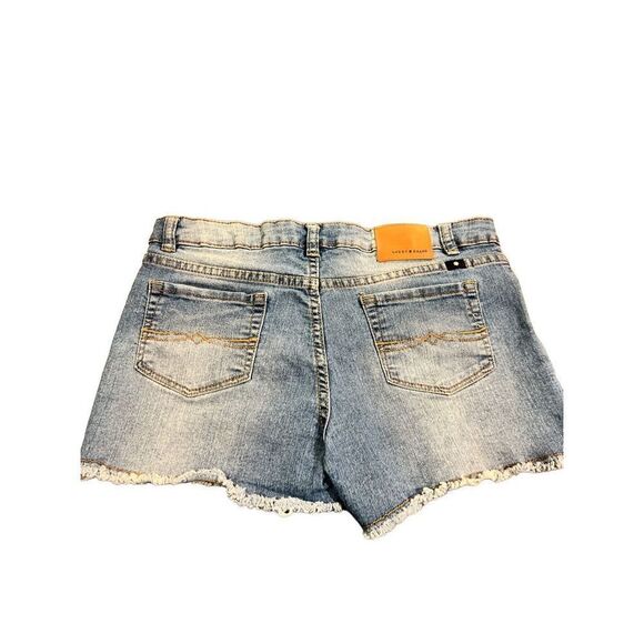 Lucky Brand flamingos pineapple watermelon embroidered jeans  shorts - Picture 4 of 14